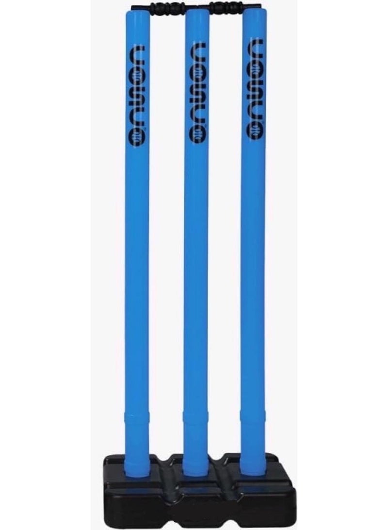 كوسكو مجموعة بوابات الكريكيت البلاستيكية المتينة من كوسكو مع قاعدة قابلة للملء وحقيبة حمل - أعمدة متينة محمولة لكريكيت التنس - Image 2